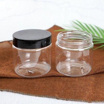 200ml Clear PET Plastic Container with Plastic Cap