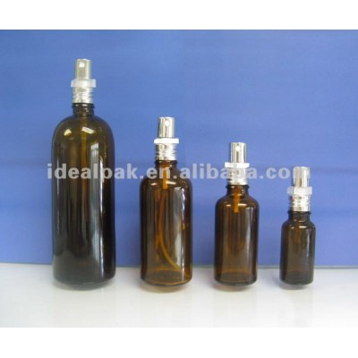 Amber Essential oil glass bottles